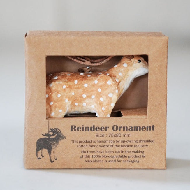 Paper Mache Ornament, Reindeer