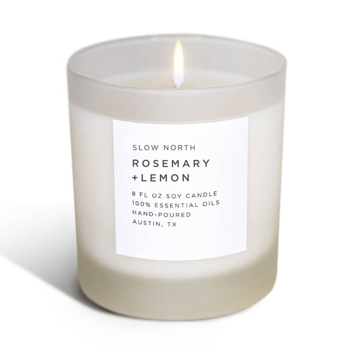 Rosemary + Lemon Candle, 8oz