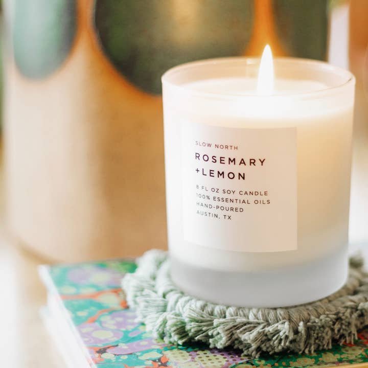 Rosemary + Lemon Candle, 8oz