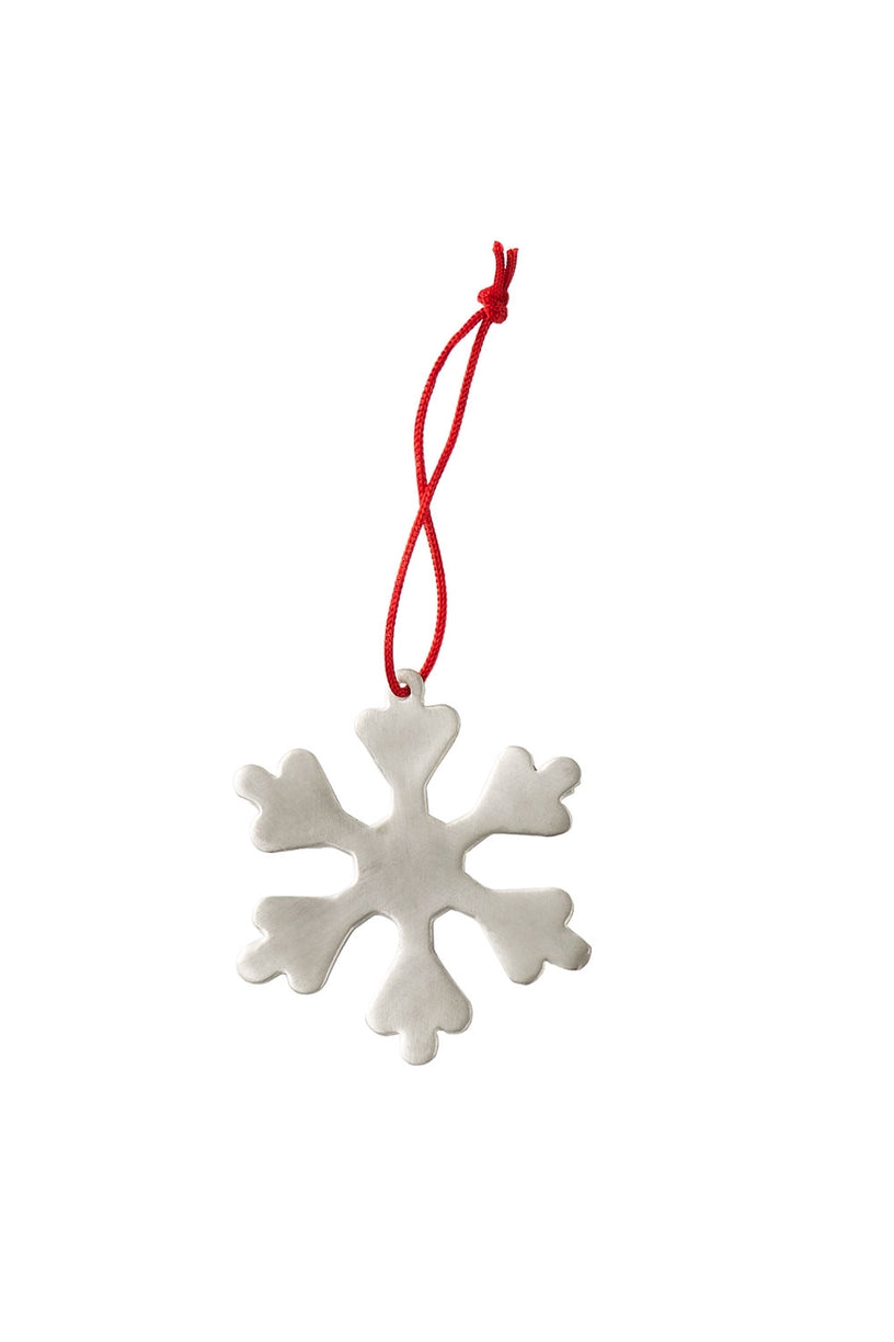 Silver Snowflake Ornament, Choose Style