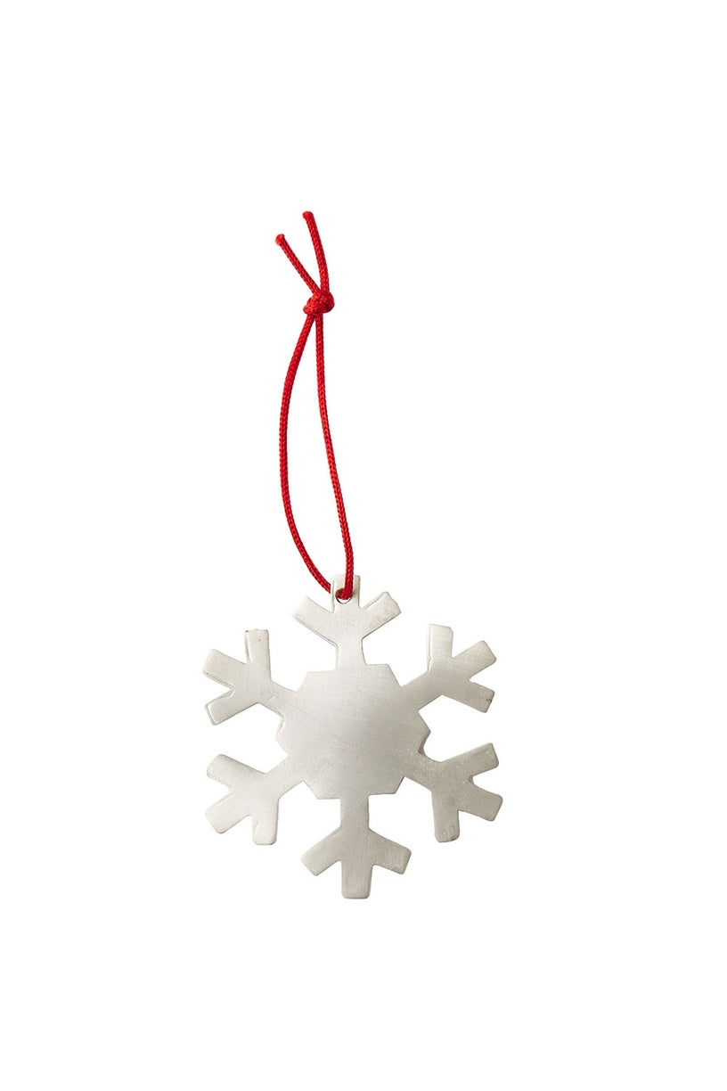 Silver Snowflake Ornament, Choose Style