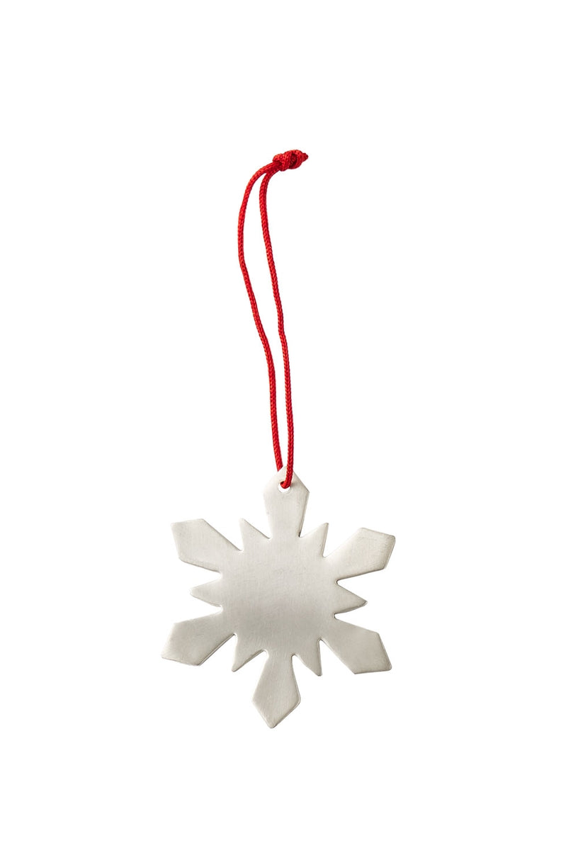 Silver Snowflake Ornament, Choose Style