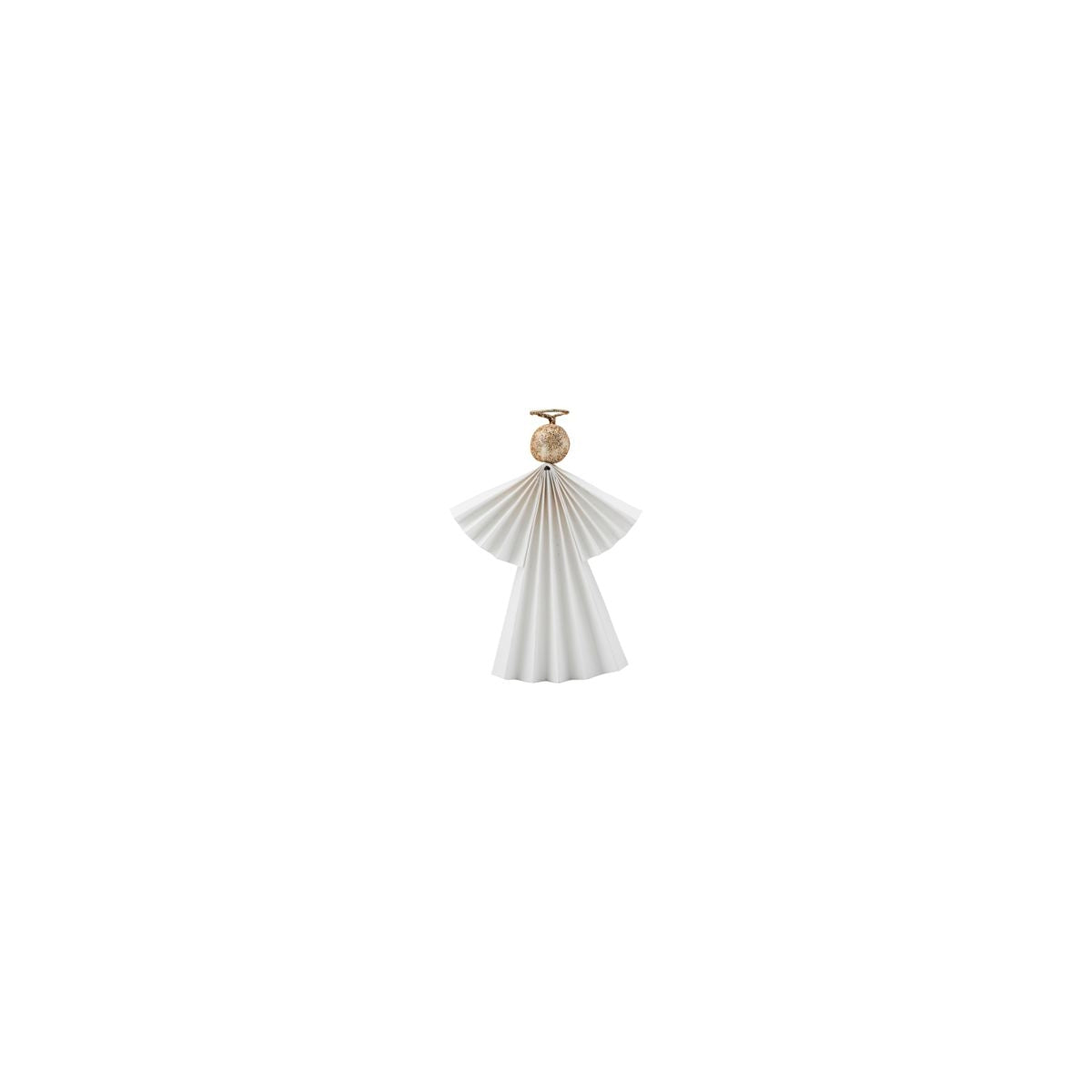 Small Paper Angel Ornament, White