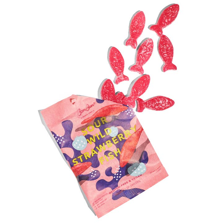 Sour Wild Strawberry Swedish Fish