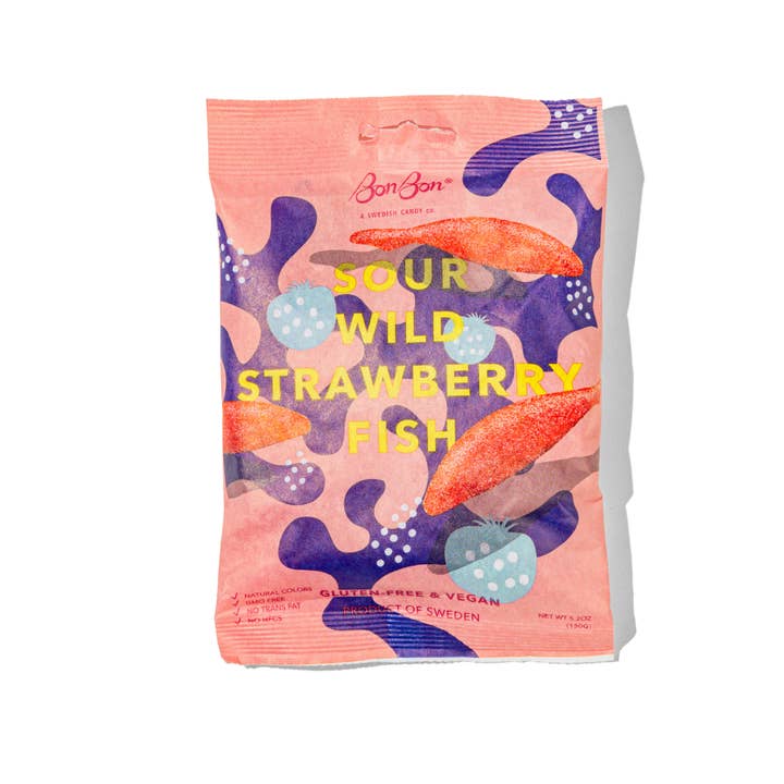 Sour Wild Strawberry Swedish Fish