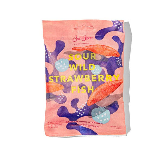 Sour Wild Strawberry Swedish Fish