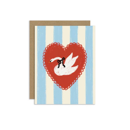 "Swan" Greeting Card