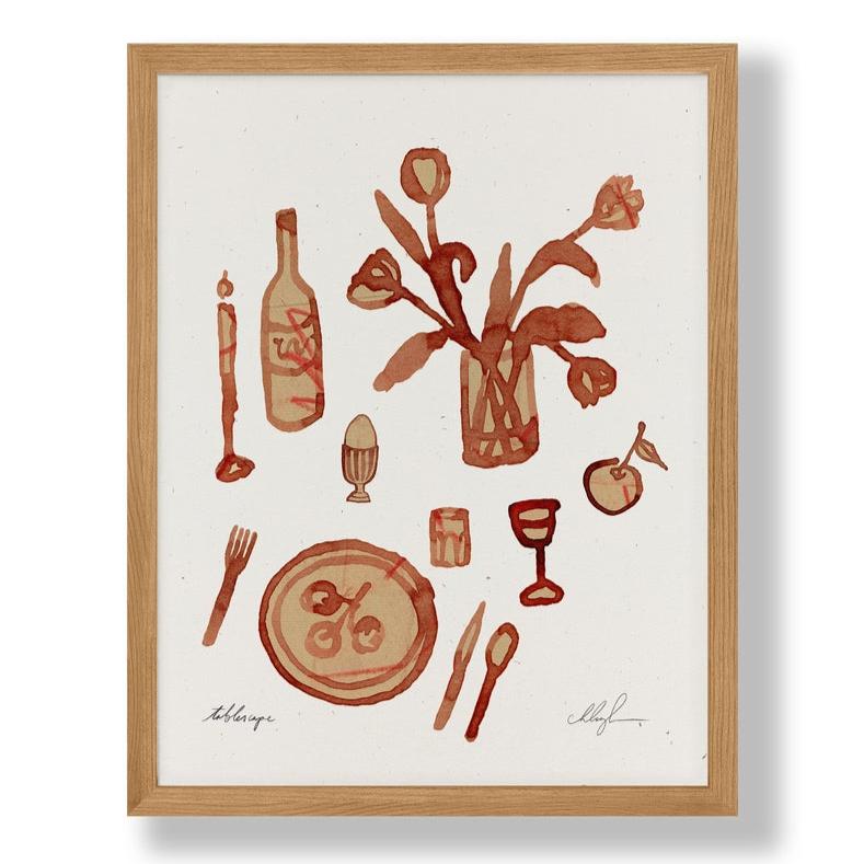 "Tablescape" Art Print (8.5 x 11)