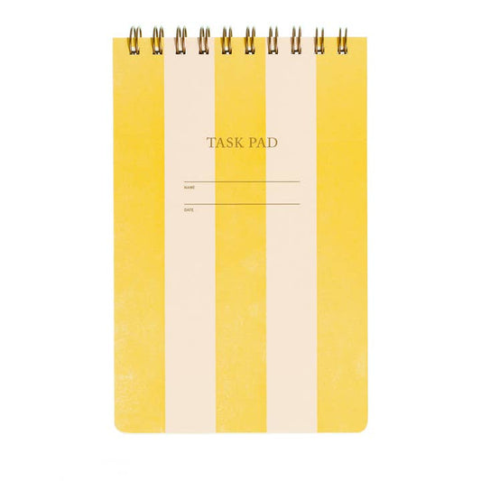 Task Pad Notebook - Yellow Stripe