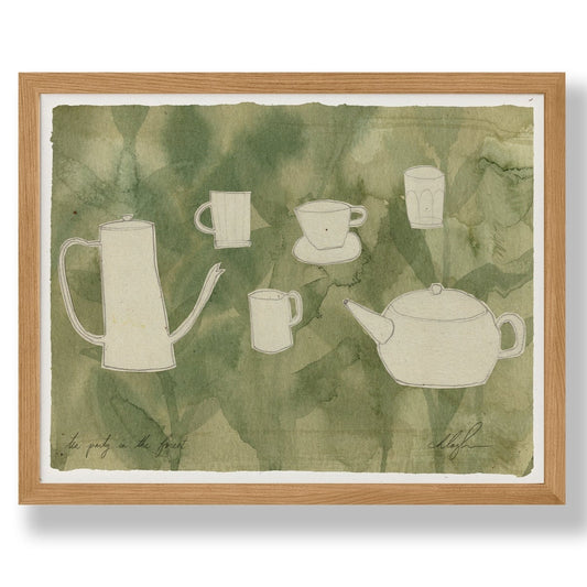 "Tea Party in the Forest" Art Print (8.5 x 11)