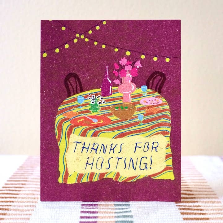 Thanks For Hosting Card