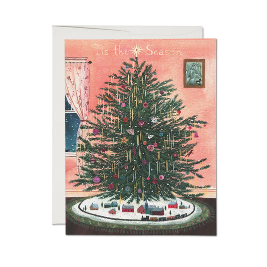 20% OFF: Tinsel Tree Holiday Greeting Card