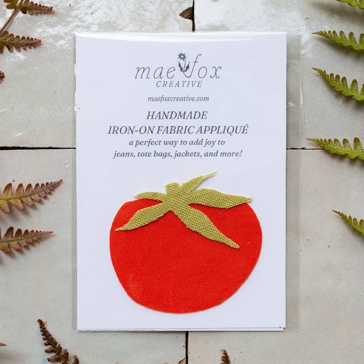 Handmade Iron-On Patch : TOMATO