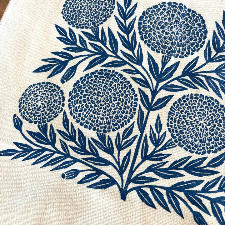 Tote Bag - Navy Marigold