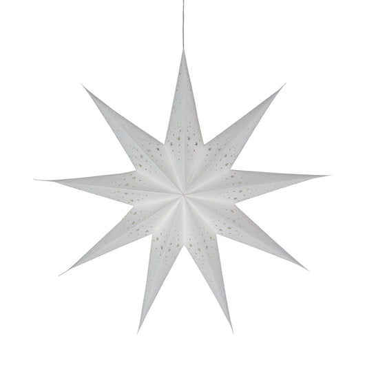 White 9-Point Twinkle Star, 25"