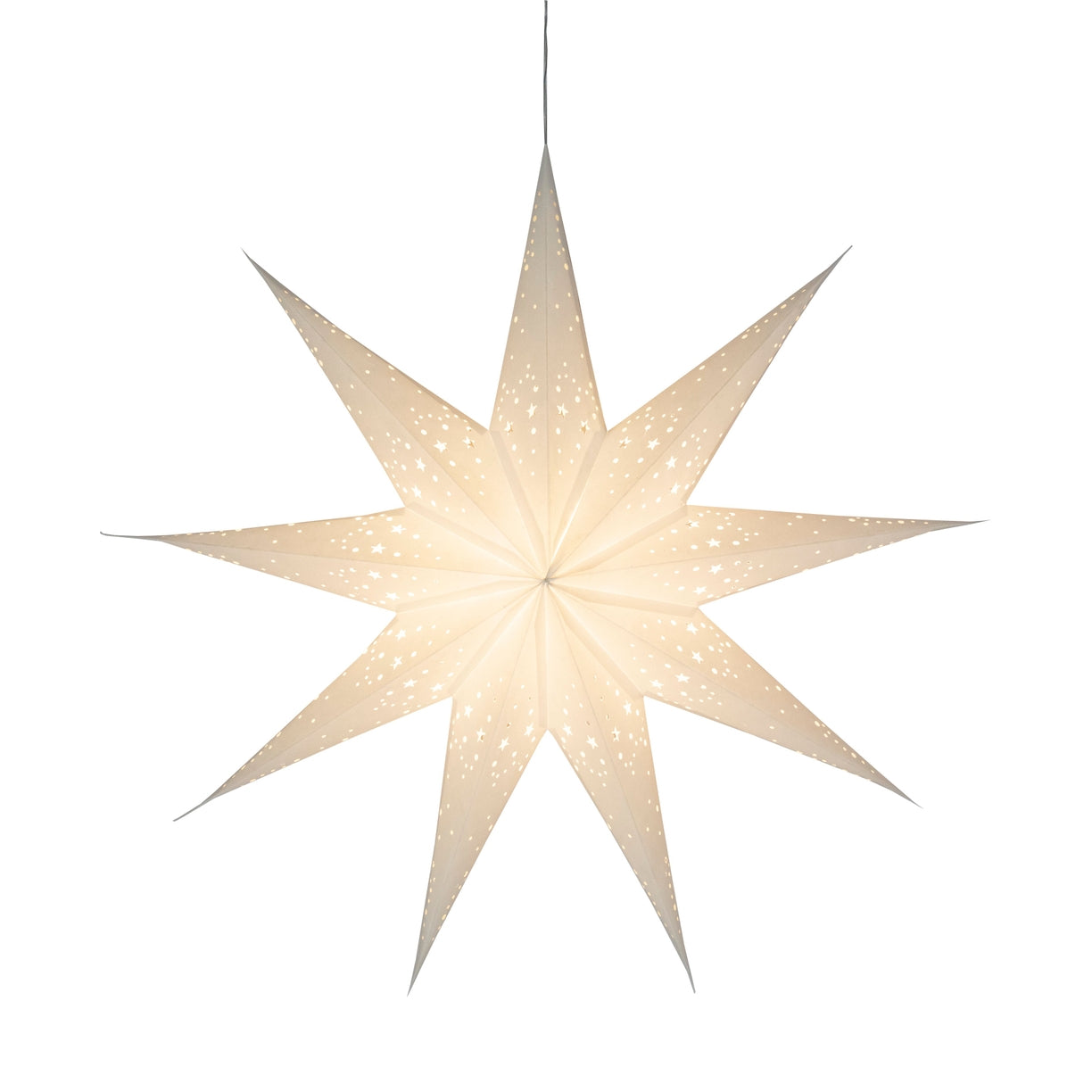 10% OFF: White 9-Point Twinkle Star, 25"