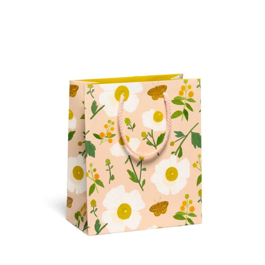 White Poppies Gift Bag (Choose Size)