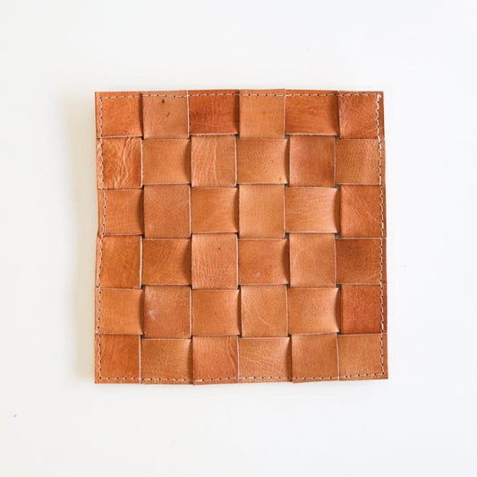 Woven Leather Trivet