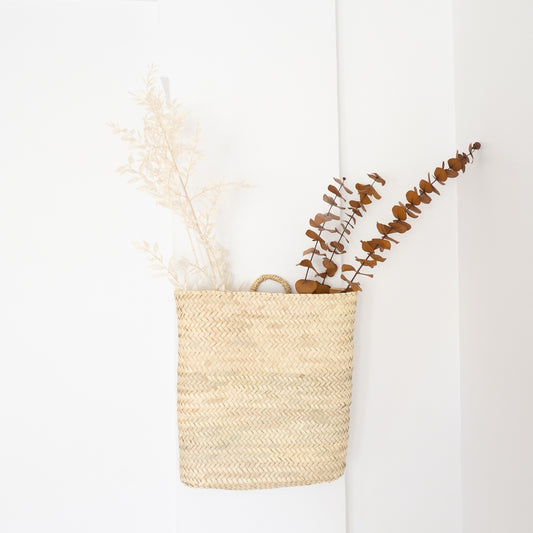 Moroccan Woven Wall Basket