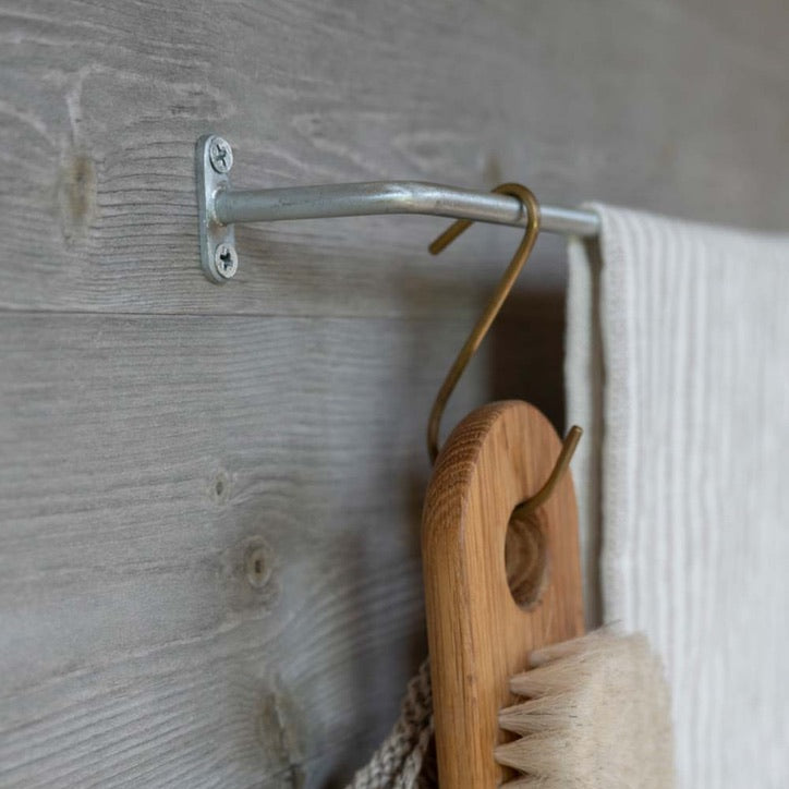 Minimal Zinc Towel Bar