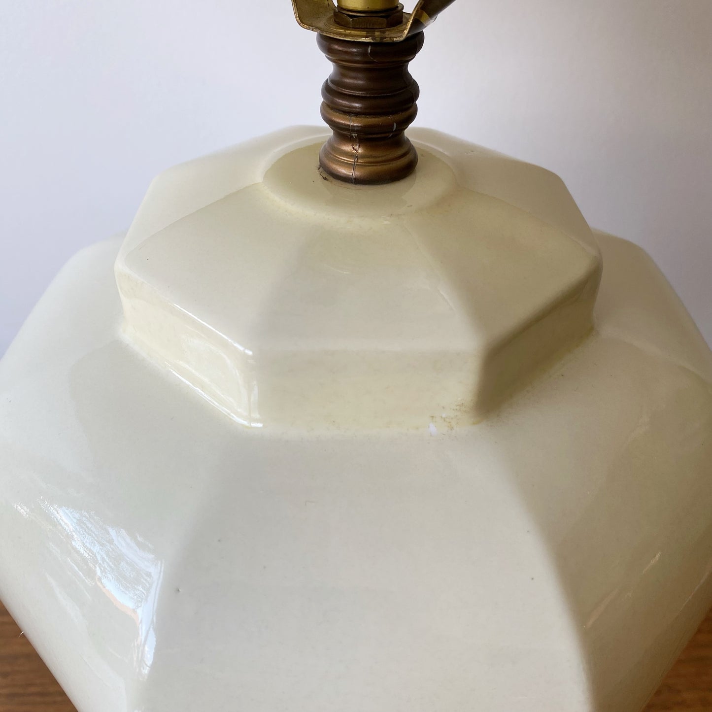 Vintage Octangular Ceramic Lamp