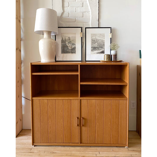 Large Vintage Teak Storage Cabinet