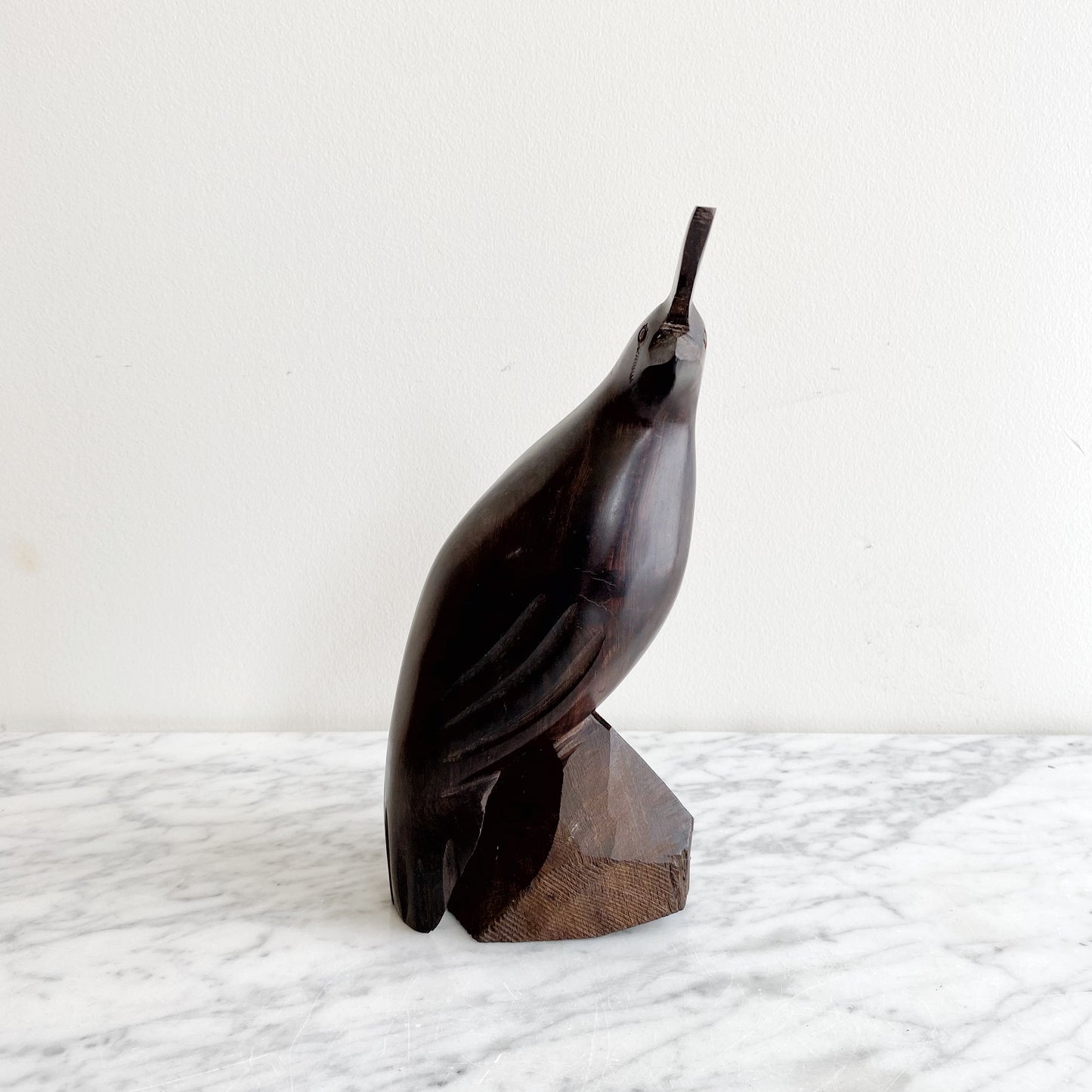 Vintage Ironwood Partridge Sculpture