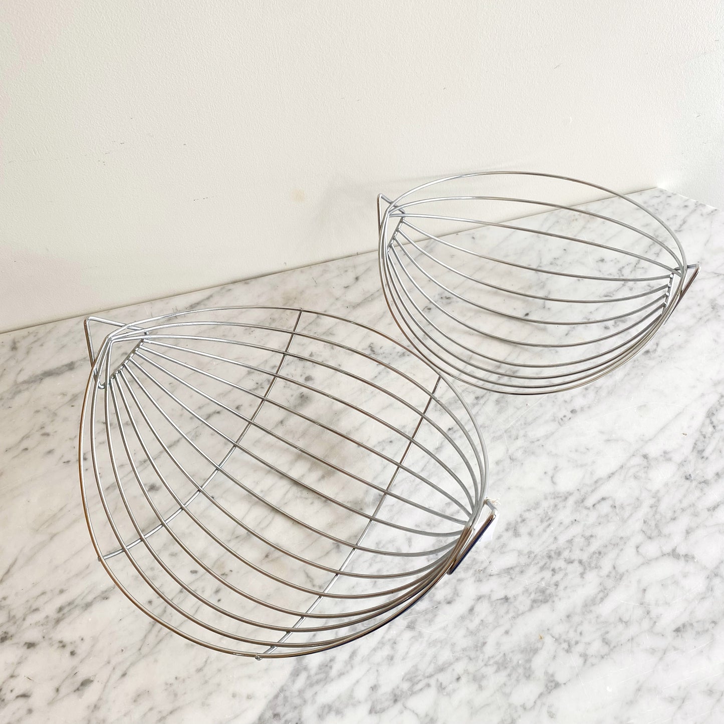 Set: Found Modern Stainless Fruit Baskets