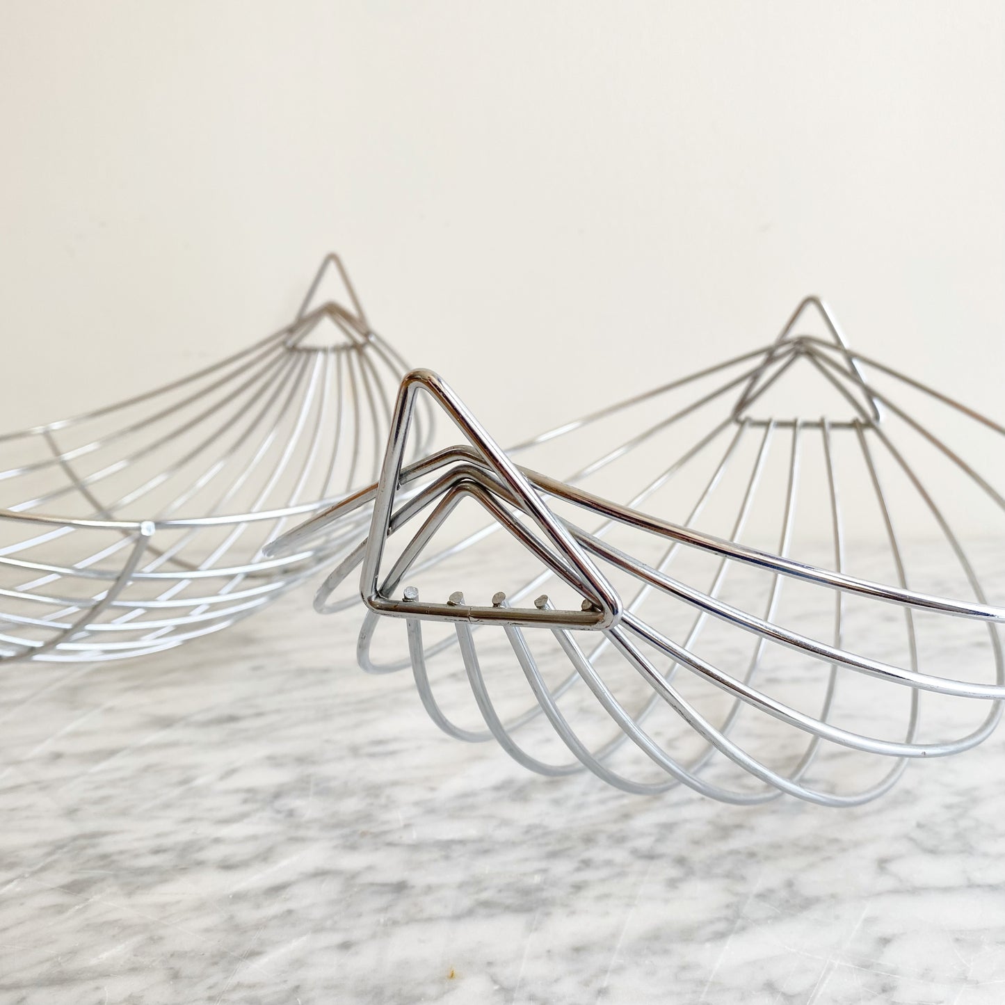 Set: Found Modern Stainless Fruit Baskets