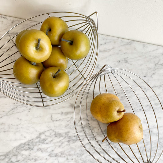 Set: Found Modern Stainless Fruit Baskets