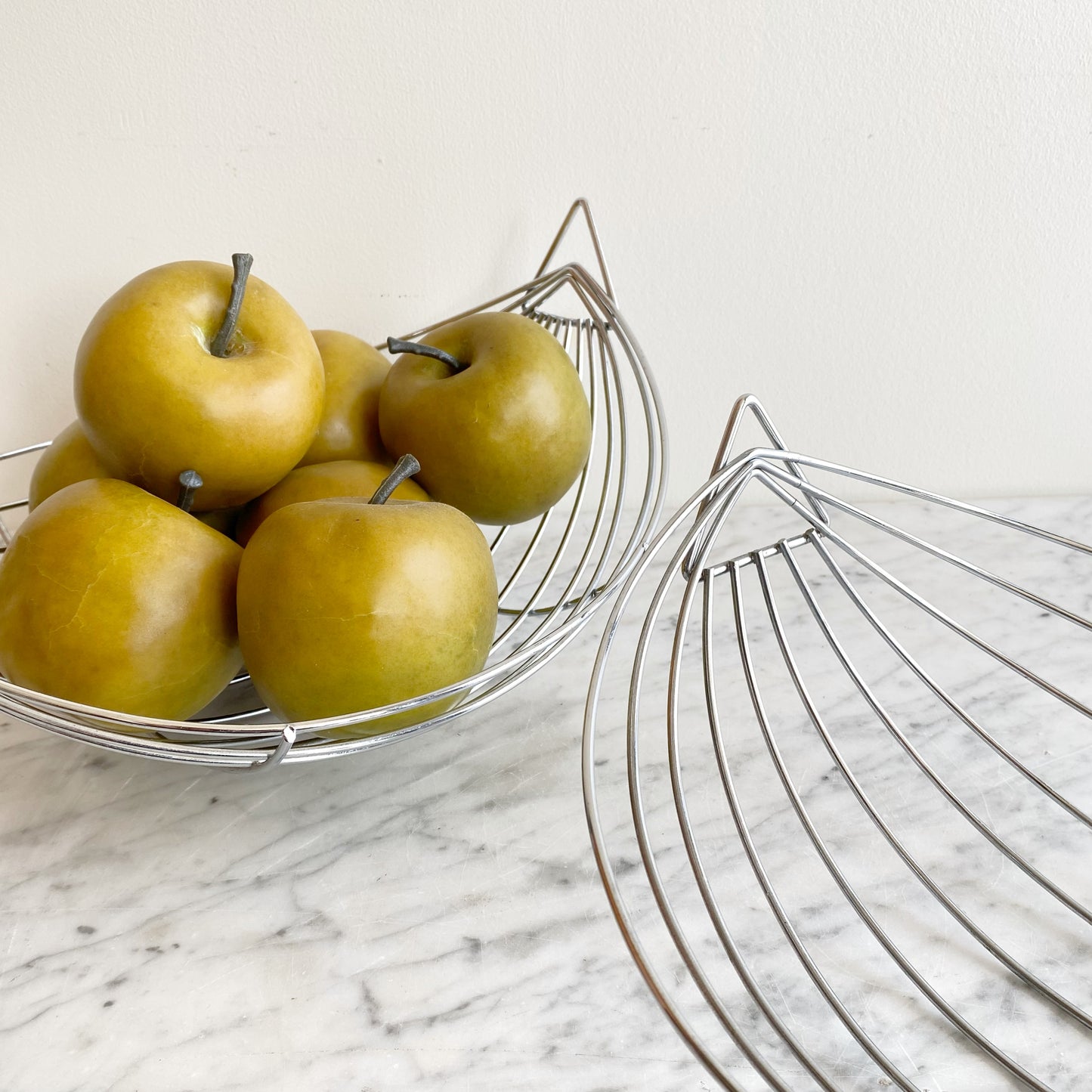 Set: Found Modern Stainless Fruit Baskets