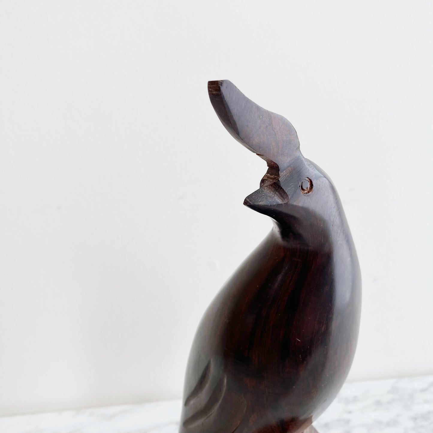 Vintage Ironwood Partridge Sculpture