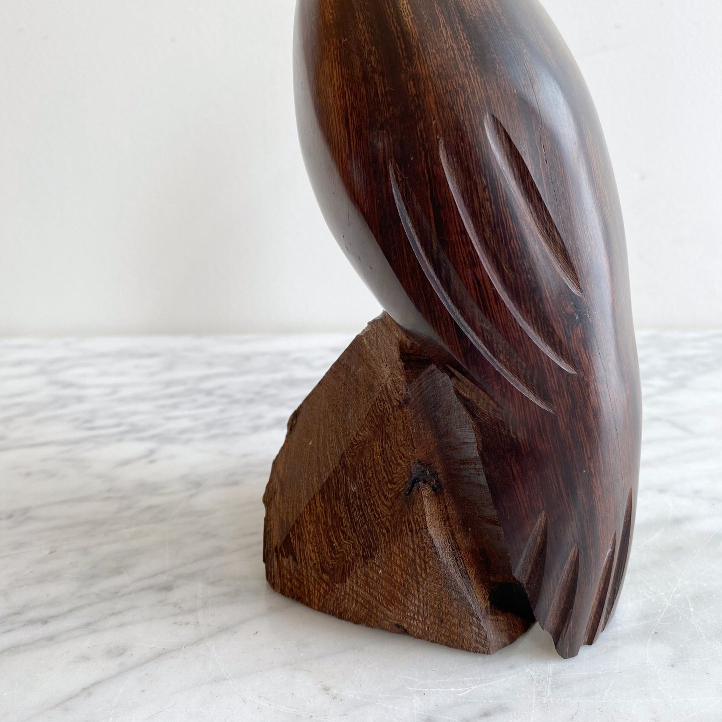 Vintage Ironwood Partridge Sculpture