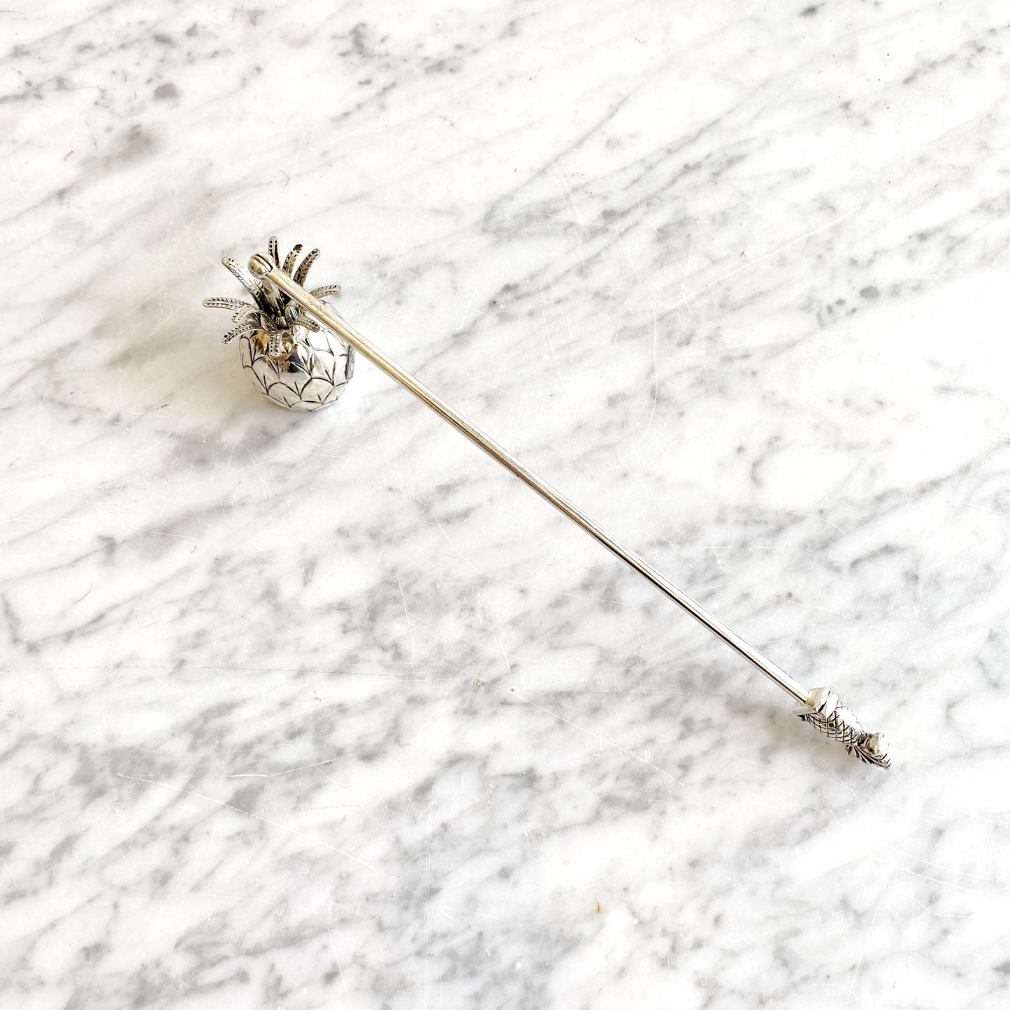 Vintage Silver-Plated Pineapple Candle Snuffer