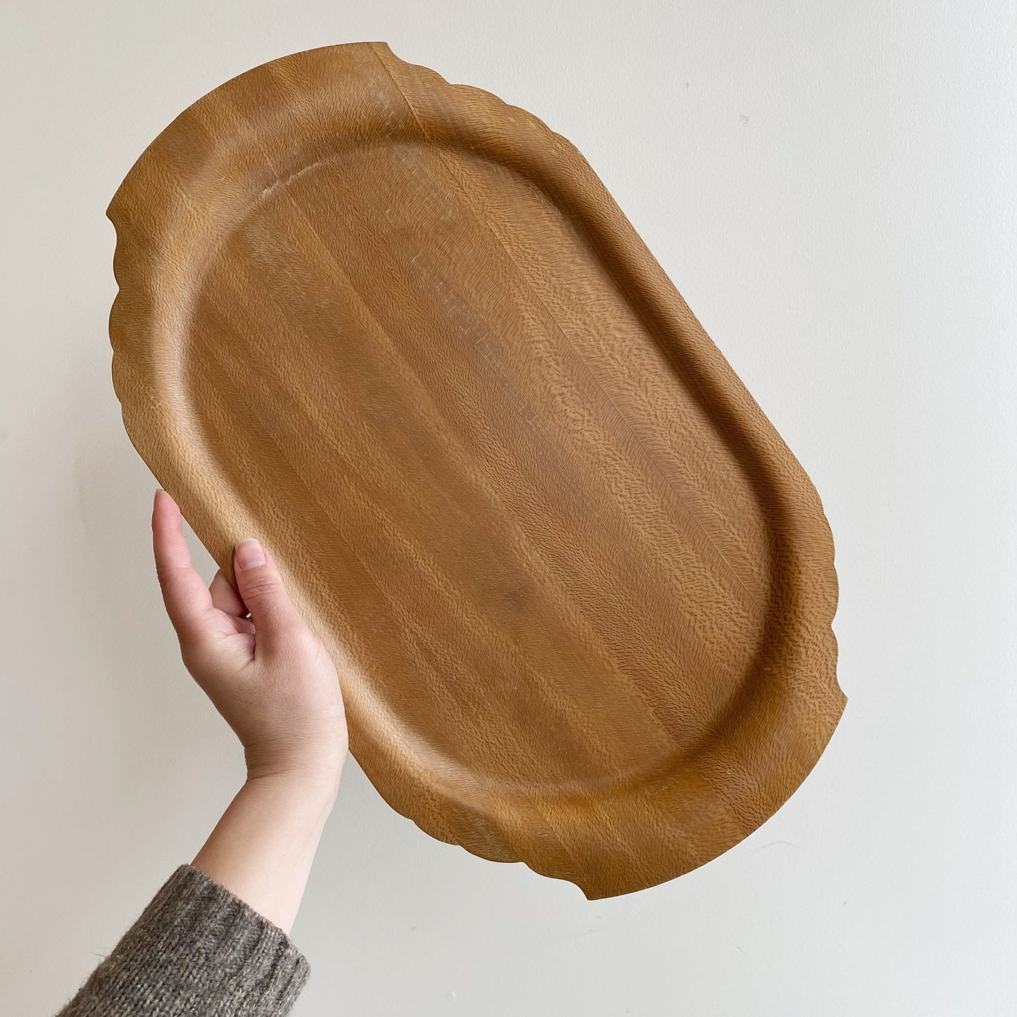 Vintage Wood Breakfast Tray, 18"