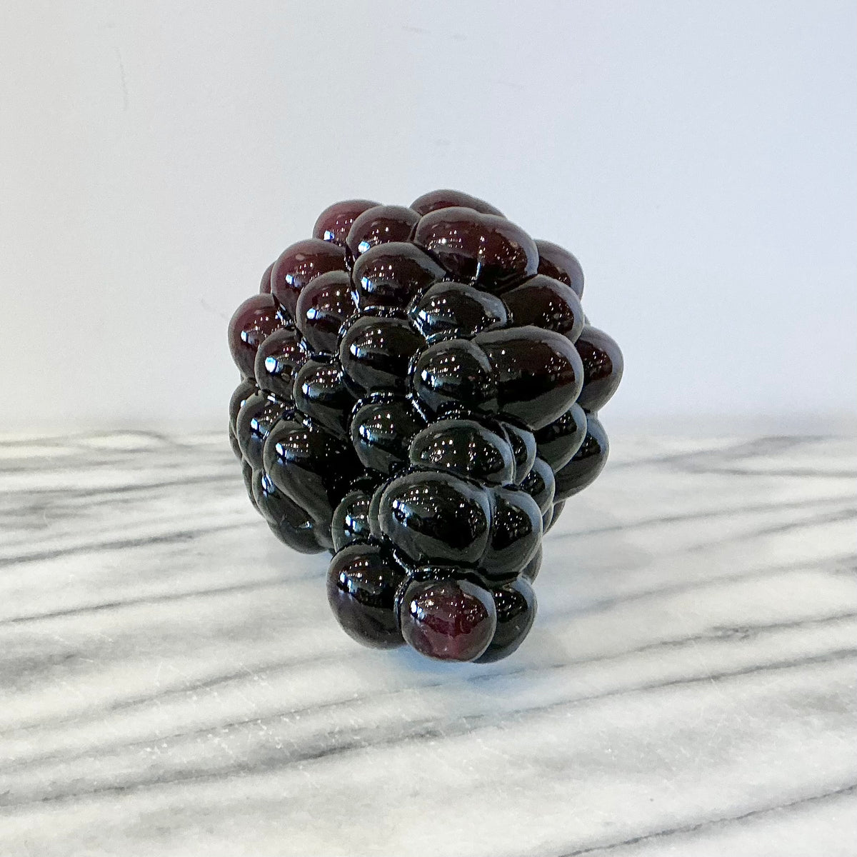 Vintage Glass Grape Sculpture