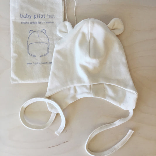 Organic Cotton Baby Pilot Hat