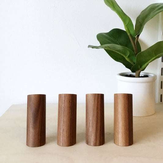 Set of Black Walnut Peg Hooks