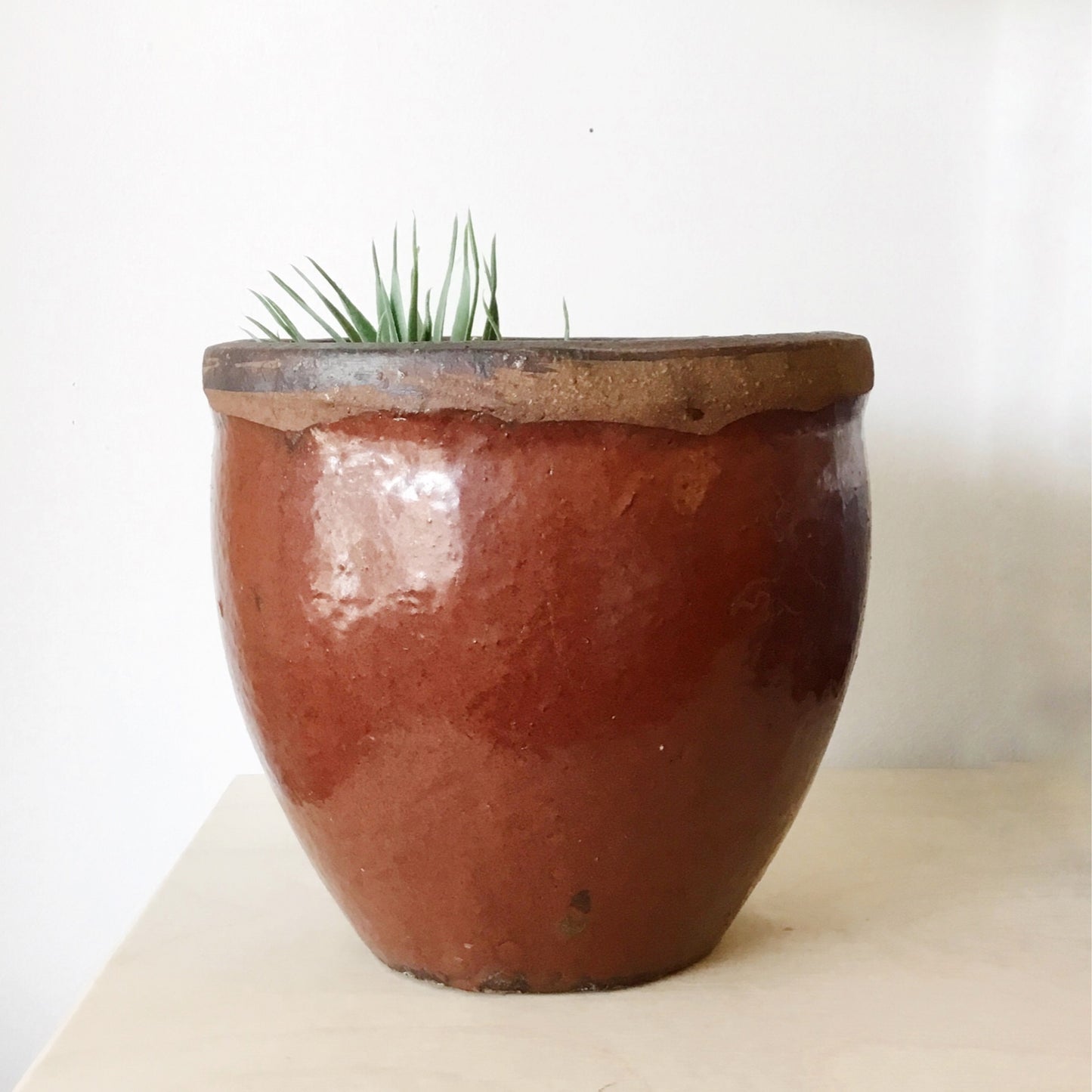 Large Clay Planter, Red