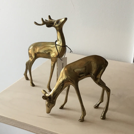 Brass Deer Set