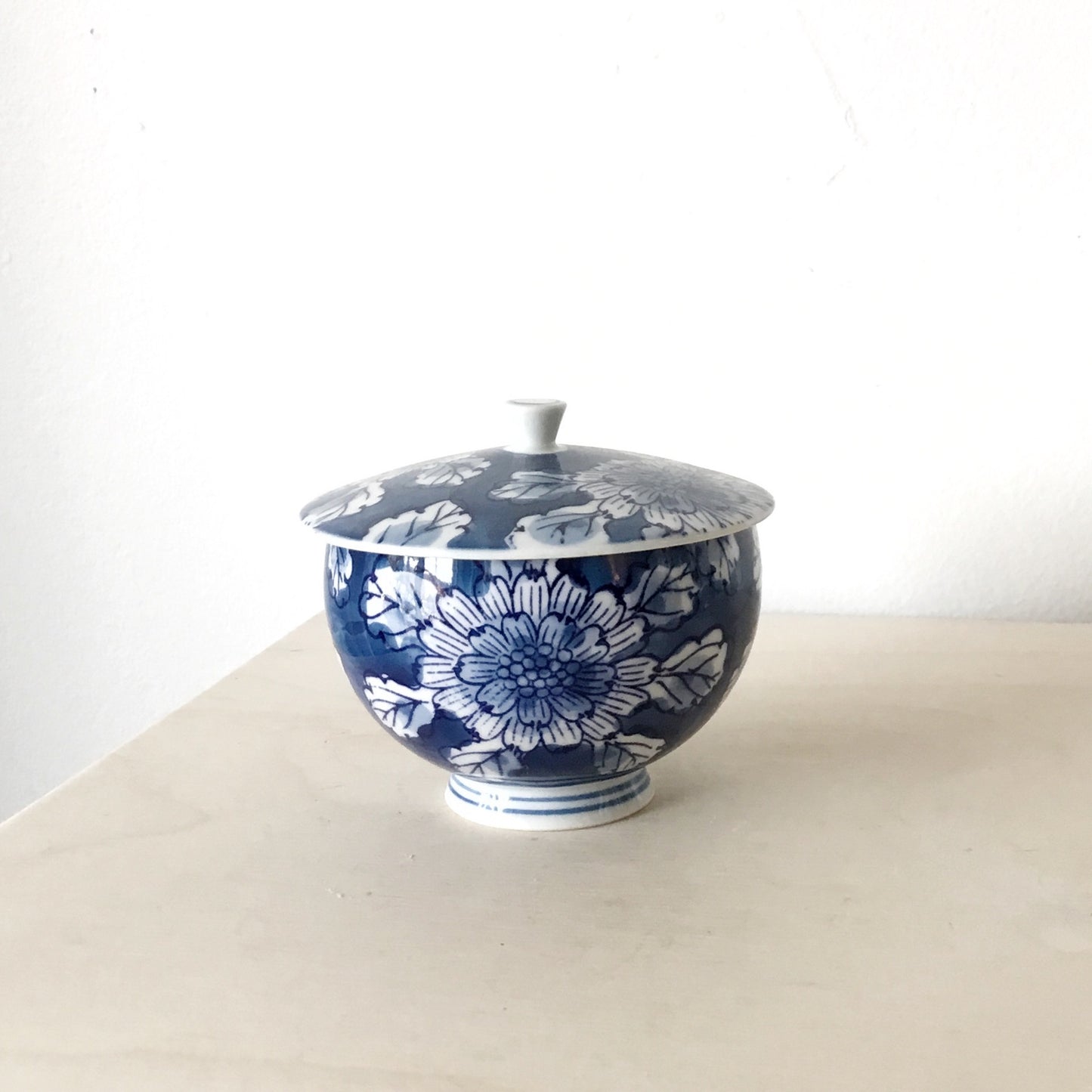 Small Porcelain Dish w/ Lid, Japan