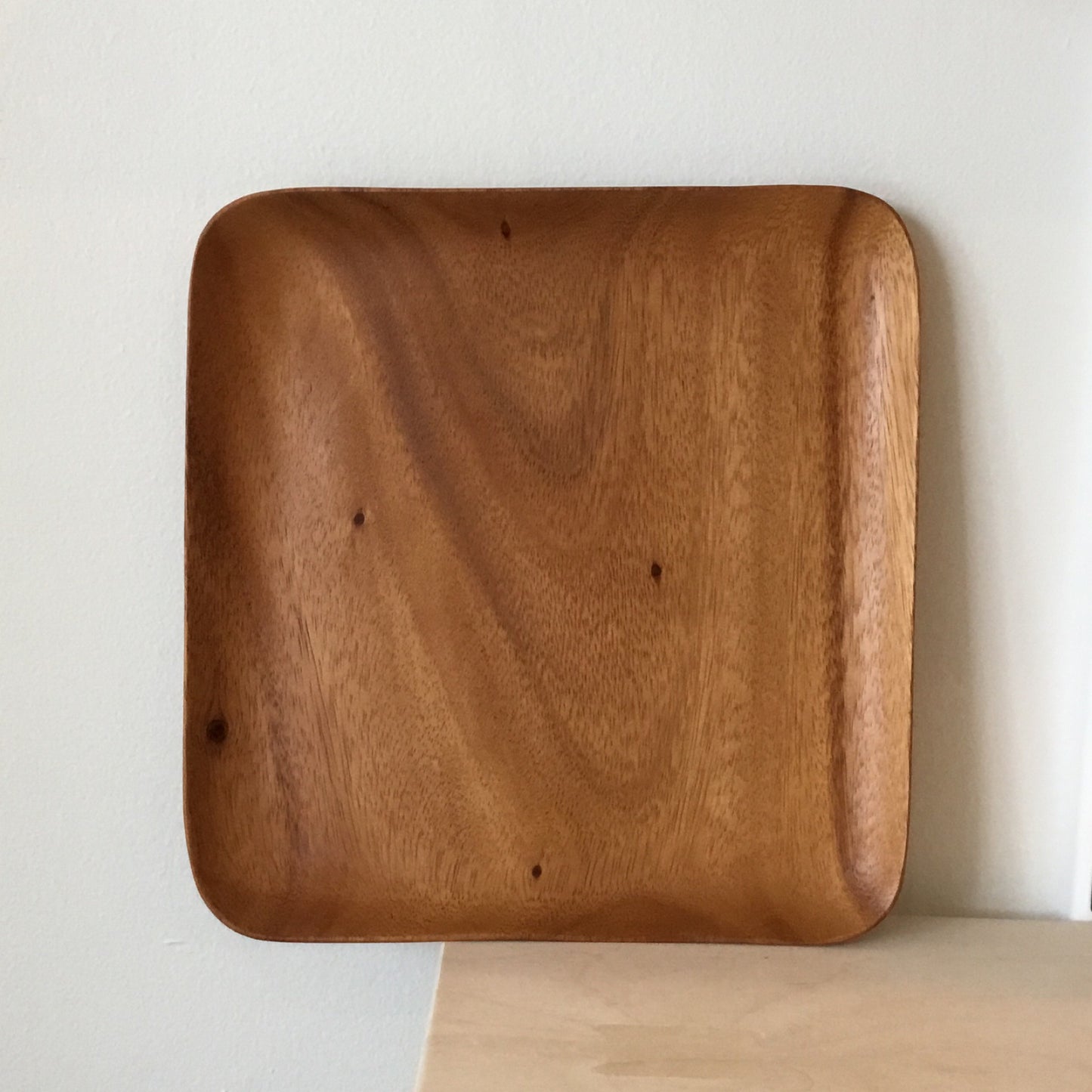10" Square Wood Tray