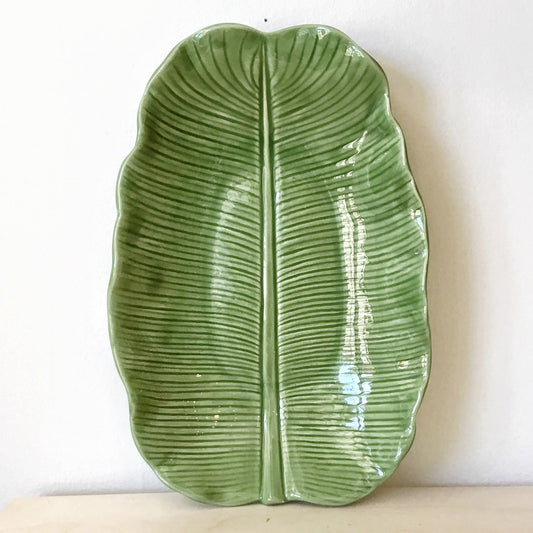 Green Leaf Platter, 11"