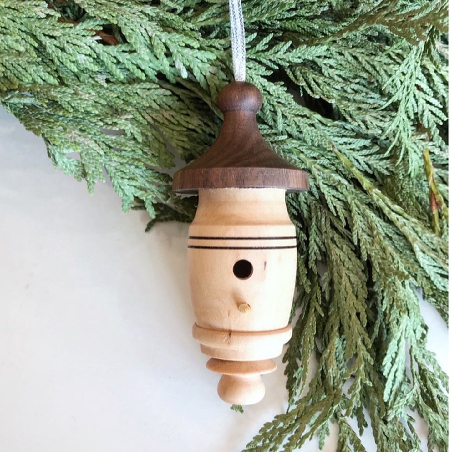 Wooden Heirloom Ornament, Birdhouse / Fairy House