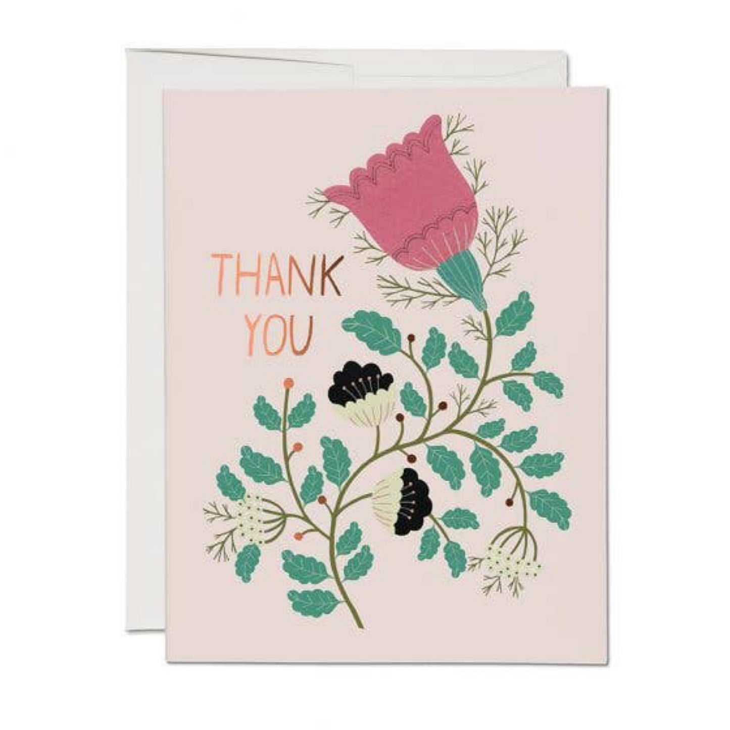 Thank You Pink Flower Card
