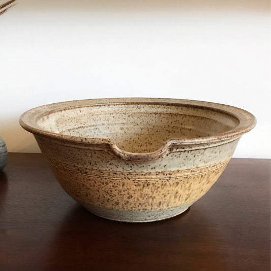 Huge Stoneware Bowl / Mixing Bowl