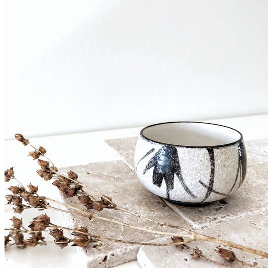 Black & White Textured Dish