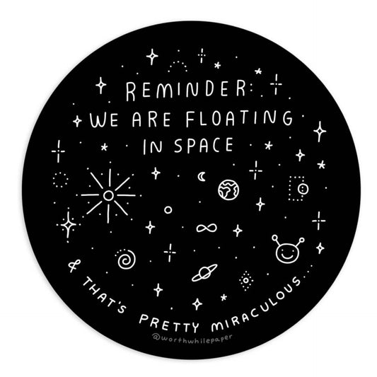 Sticker : Floating In Space