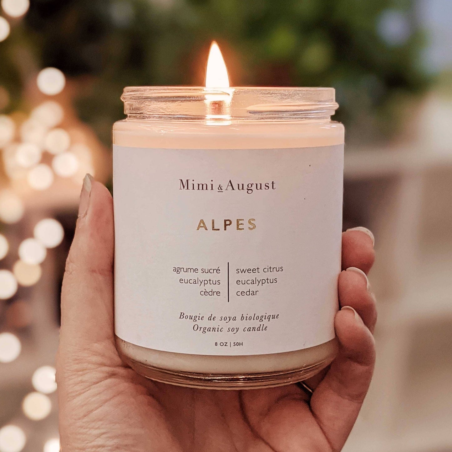Alpes Minimal Organic Soy Candle, 8 oz