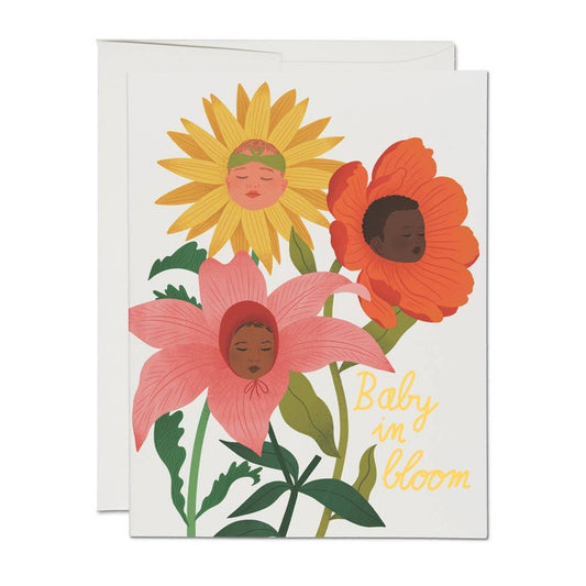 Greeting Card: Baby in Bloom